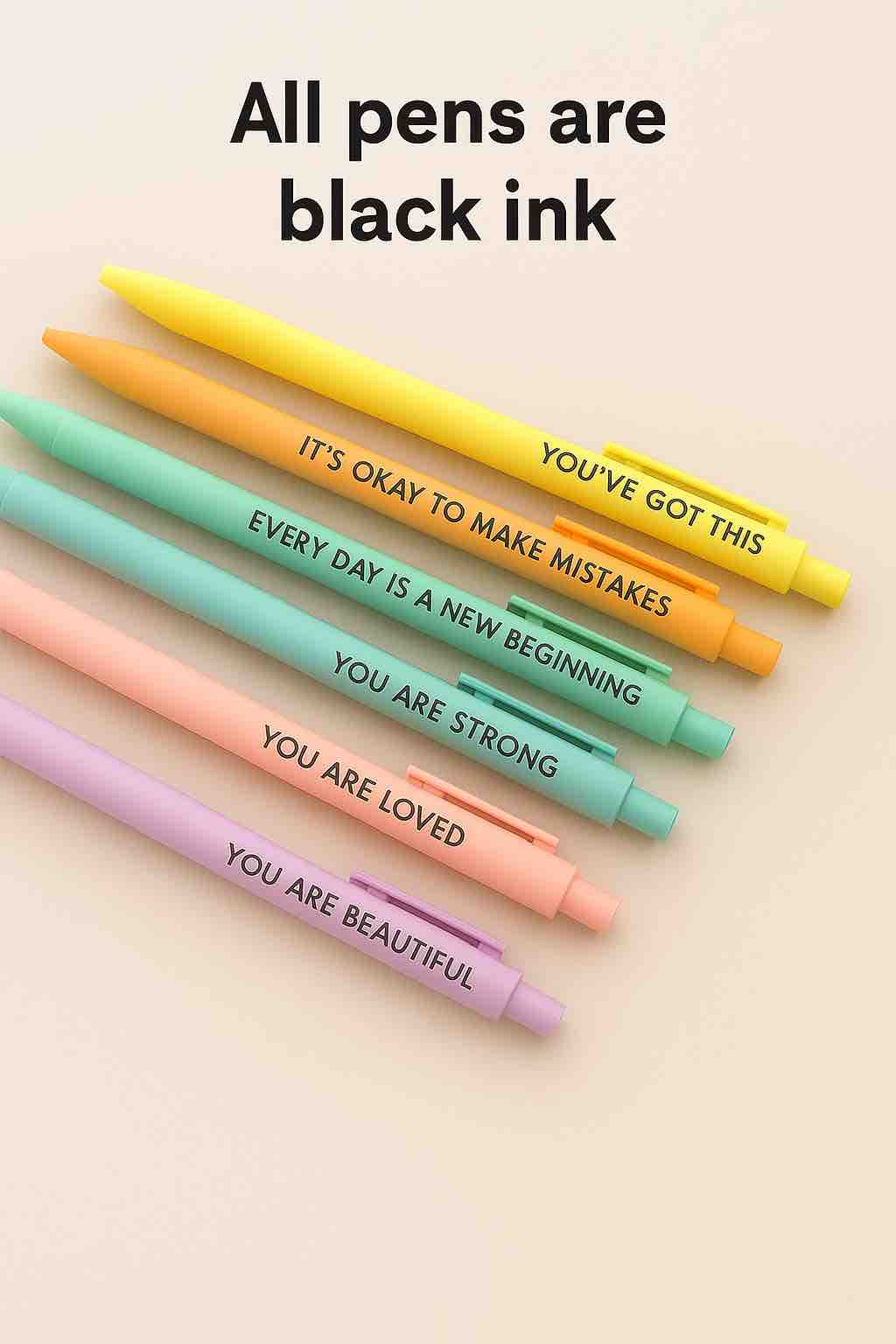 Pastel Affirmation Pens