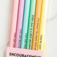 Pastel Affirmation Pens
