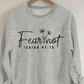 Fear Not Scripture Gray Sweatshirt