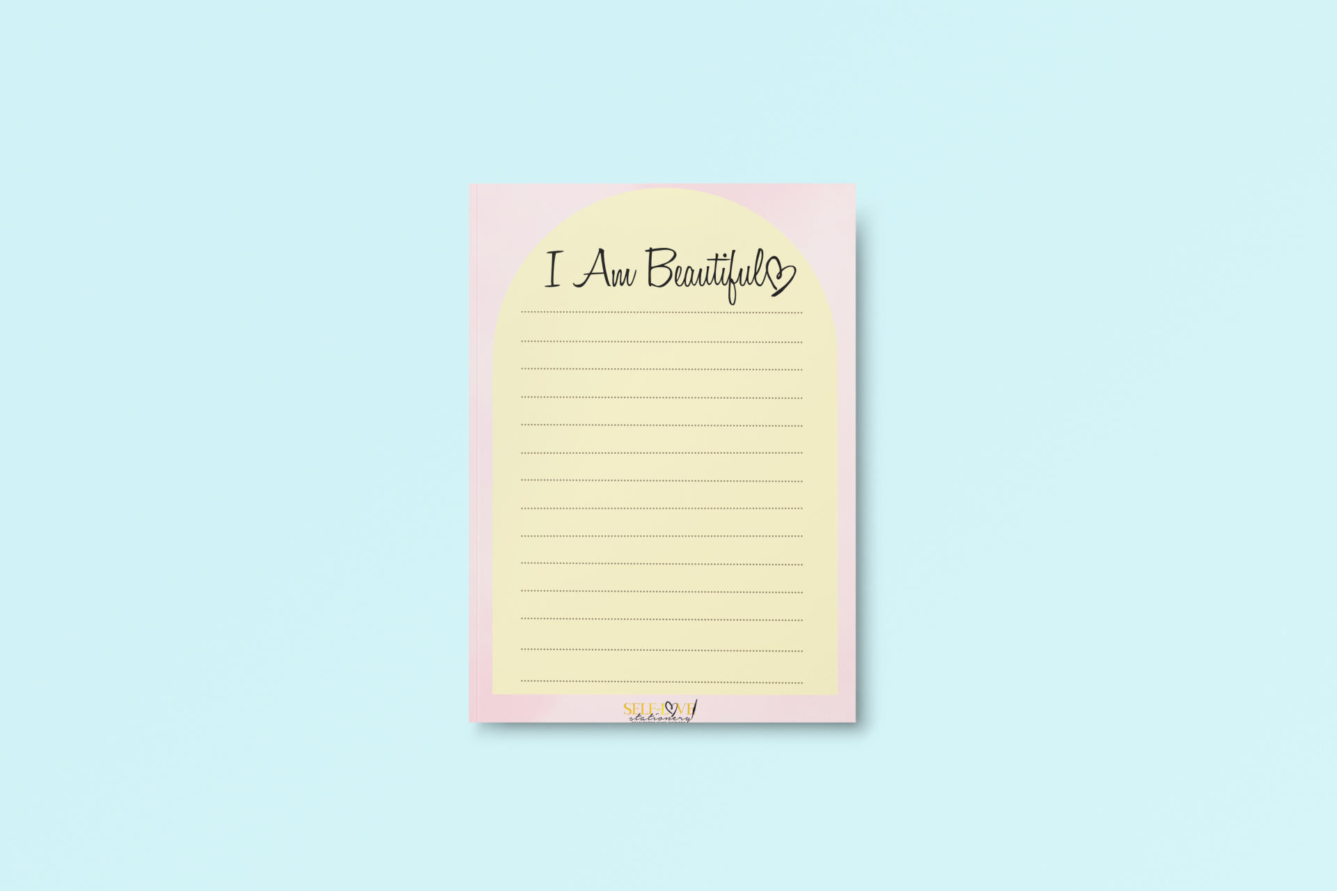 I Am Beautiful Notepads – Self-Love Stationery